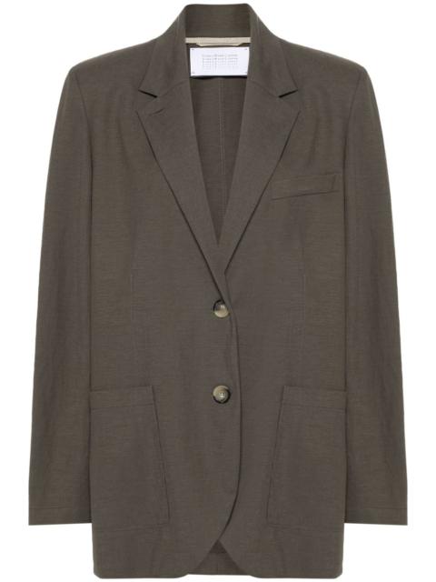 Harris Wharf London single-breasted blazer