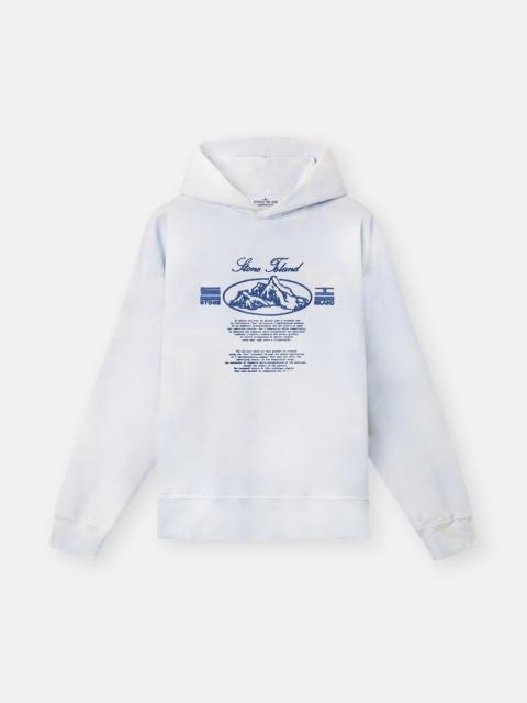 6100051 ORGANIC COTTON FLEECE 'ICE' TREATMENT