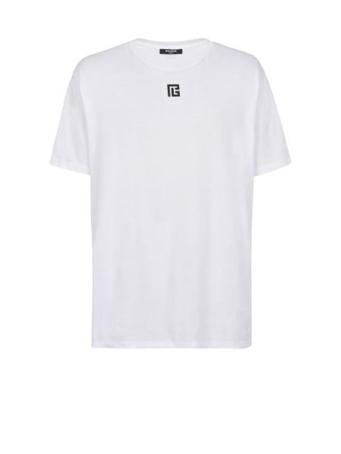 Balmain Oversized cotton T-shirt with maxi Balmain logo print