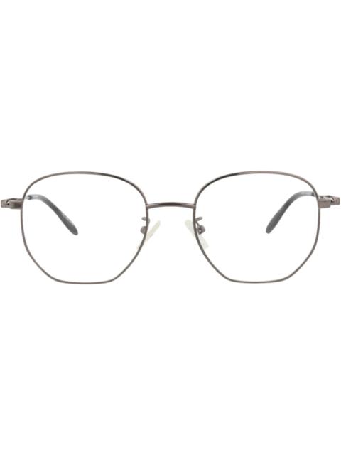 Alexander McQueen Alexander McQueen Round-Frame Metal Optical Frames Ruthenium Ruthenium Transparent (AM0267O-30008679