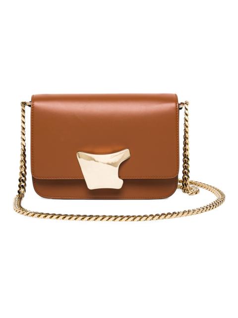 Santoni Women's Buckle-Detailed Leather Crossbody Bag - Brown