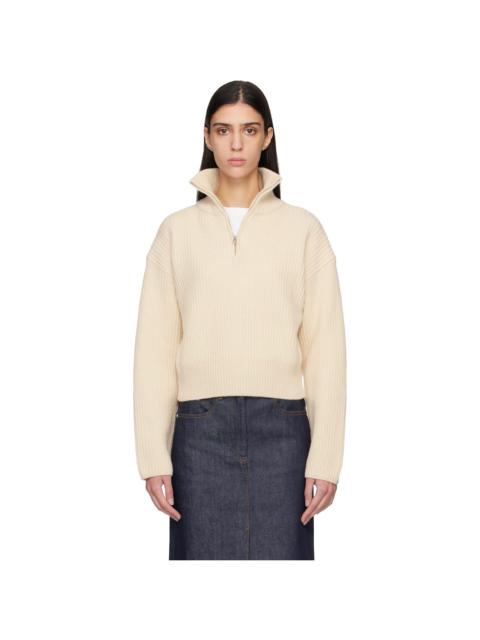 A.P.C. Off-White Wide-Rib Sweater