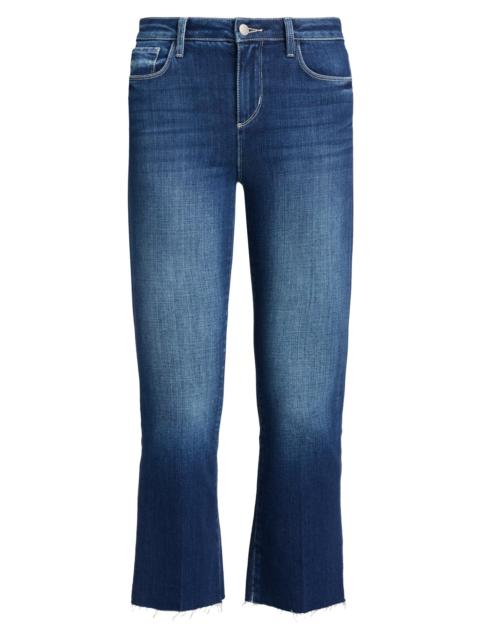 L'AGENCE Women's Kendra High-Rise Crop Flare Jeans - Delany