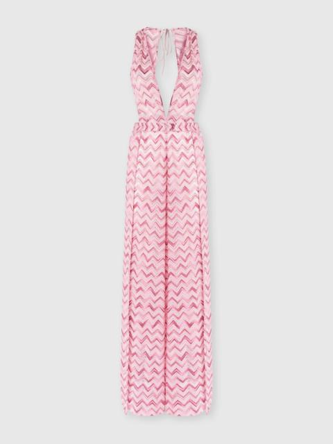 Missoni Viscose-blend tulle jumpsuit with slub zigzag