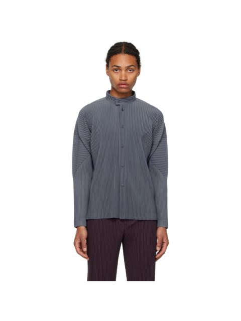 ISSEY MIYAKE Gray Monthly Color October Shirt