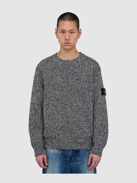 Stone Island Speckled cotton crewneck jumper
