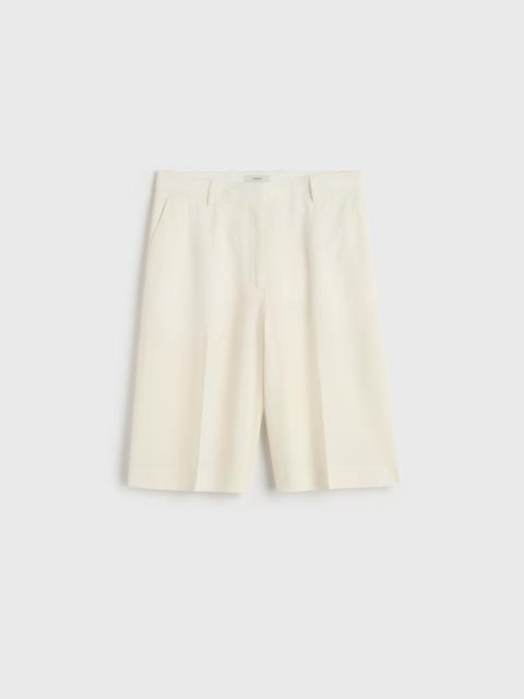 TOTEME Wide tailored shorts ecru