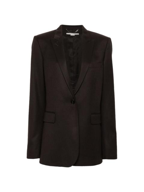 single-breasted wool blazer