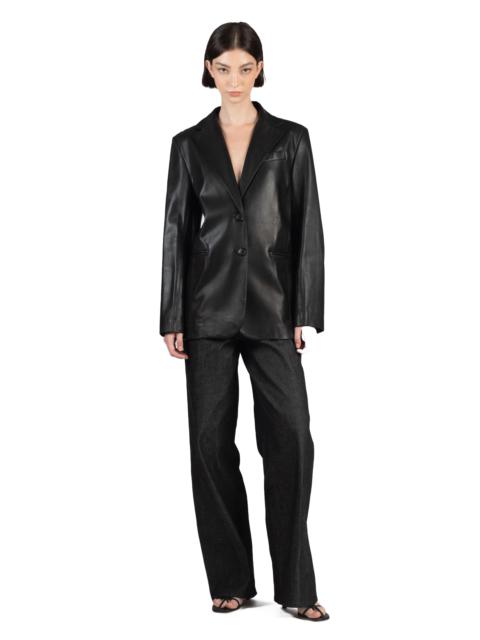 Elleme Leather Suit Jacket/Black