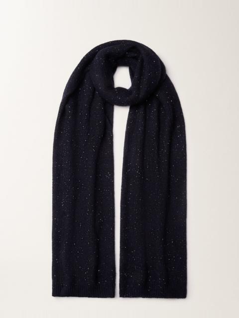 FABIANA FILIPPI Mohair scarf with micro sequins