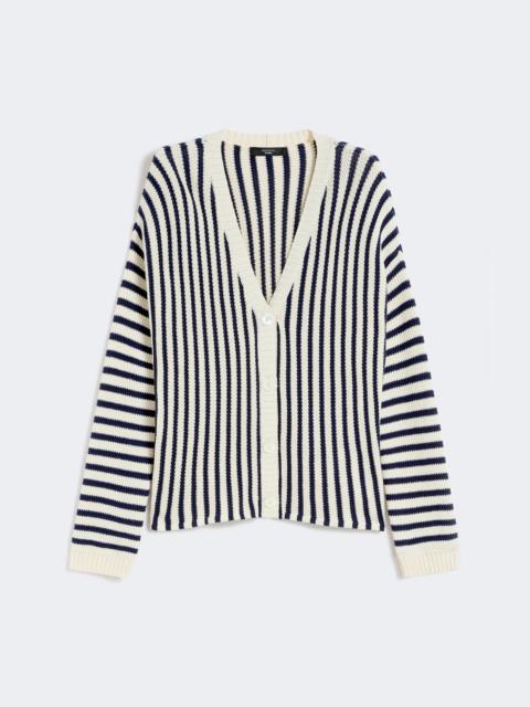 WEEKEND Max Mara Cotton cordonnet cardigan - NAVY