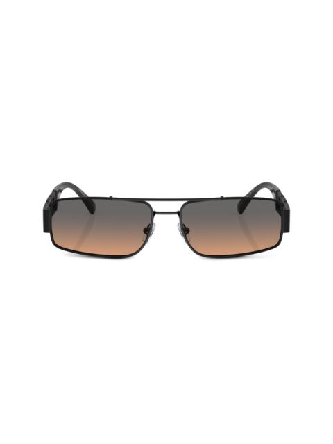 logo-plaque rectangular-frame sunglasses