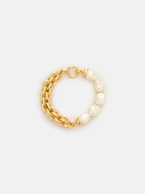 J.CREW Pearl and chain bracelet