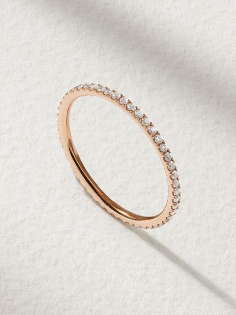 ILEANA MAKRI Thread 18-karat rose gold diamond eternity ring Gold