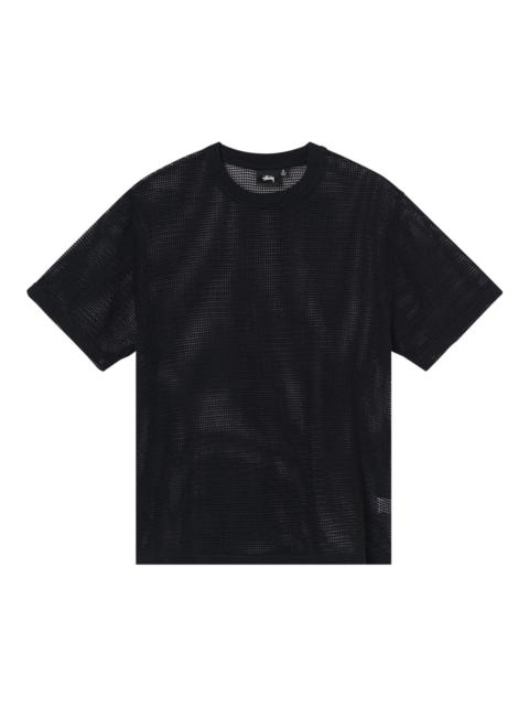 Stüssy Stussy Cotton Mesh Short-Sleeve Crew 'Black'