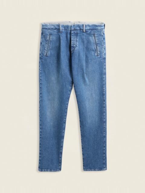 SLOWEAR Tapered fit stretch denim trousers