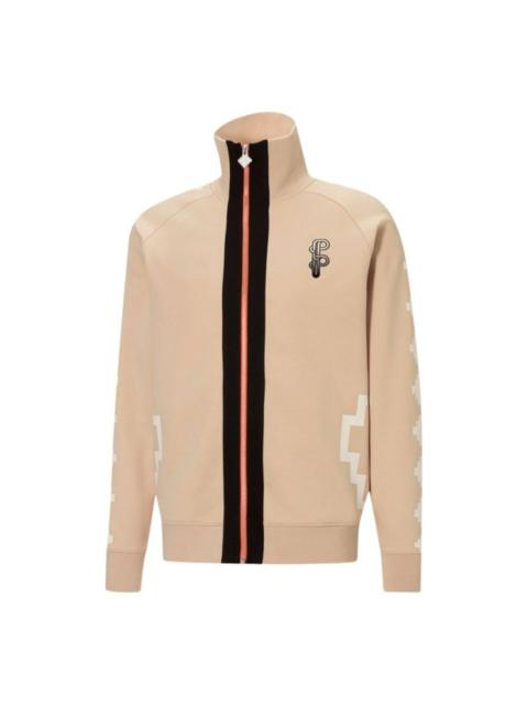 PUMA x PRONOUNCE Crossover Contrasting Colors Logo Casual Sports Knit Jacket Khaki 532141-20