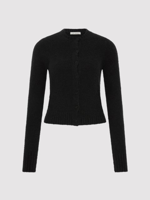 ST. AGNI Boucle Wool Cardigan - Black