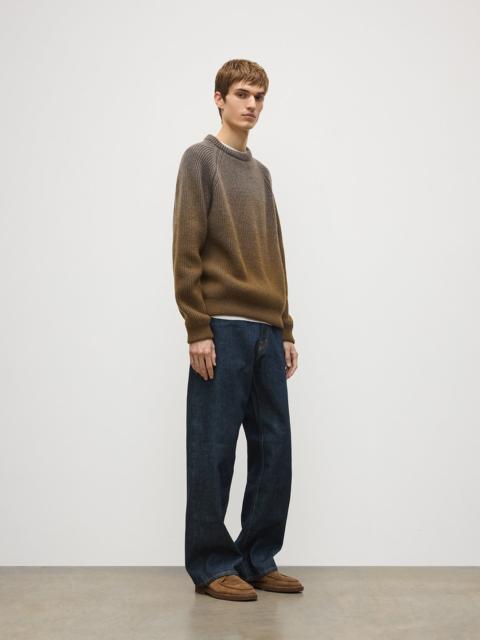Johnstons of Elgin Pioneer Ombre Green Cashmere Jumper