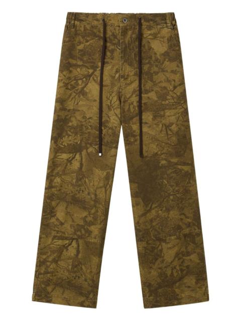 LOW CLASSIC drawstring camouflage trousers