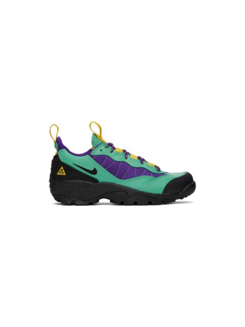 Green & Purple Air Mada Sneakers