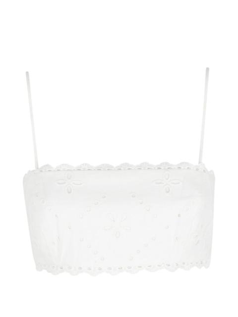 HEMANT & NANDITA Kota Bandeau broderie-anglaise top