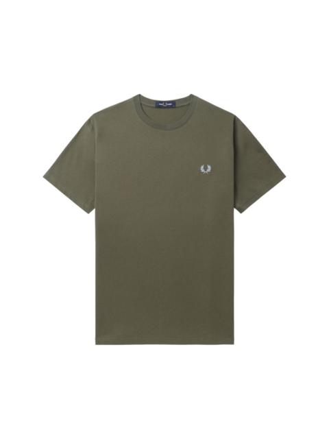 logo-embroidered cotton T-shirt