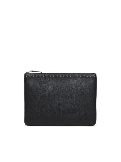 Valentino studded zip clutch bag
