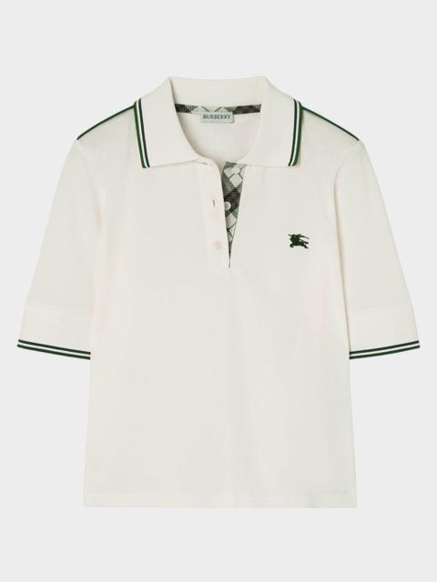 Burberry Billie Short-Sleeve Pique Polo Shirt