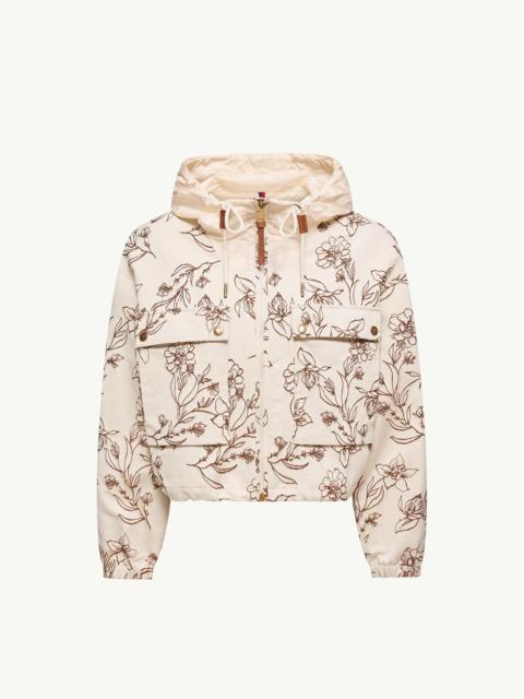 Moncler Nepeta Hooded Floral Print Jacket