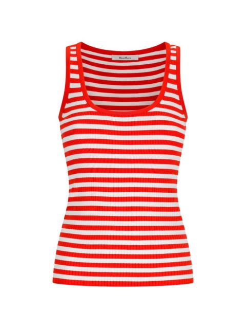 Max Mara Ghiro striped ribbed-knit top