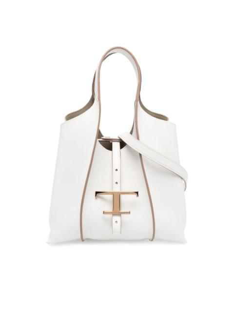 Tod's Timeless logo charm tote bag