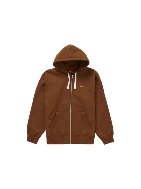 Supreme Supreme Small Box Drawcord Zip Up Hooded Sweatshirt Brown
