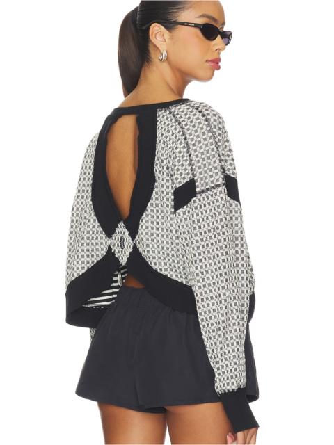 FREE PEOPLE x FP Movement My Time Layer Textured Reversible Sweatshirt