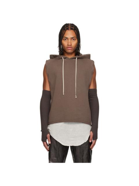 Rick Owens Gray Concordians Tunic Hoodie