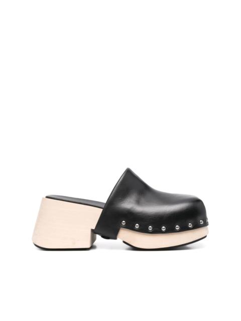 Marsèll square-toe leather mules