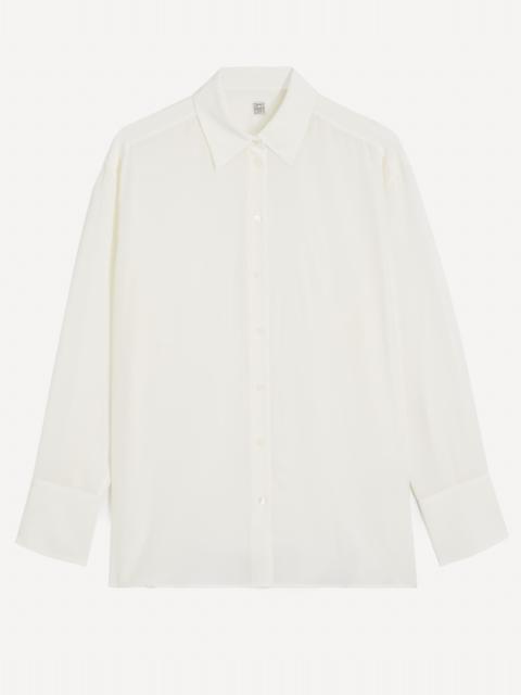 TOTEME Off-White Silk Crepe Shirt