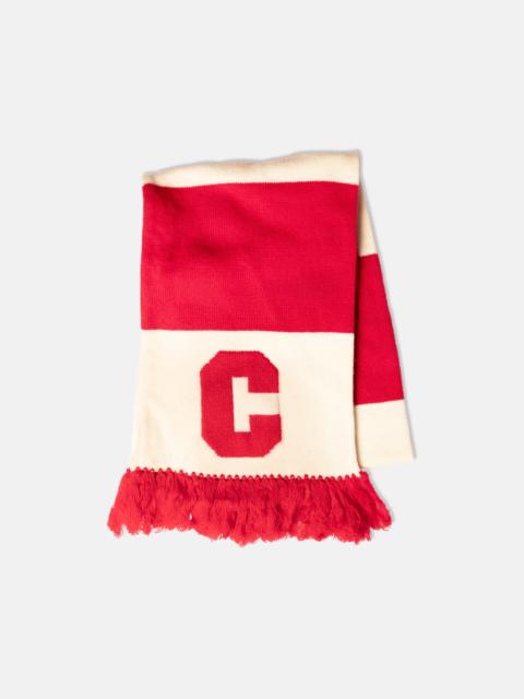J. PRESS CORNELL WOOL RUGBY STRIPE SCARF