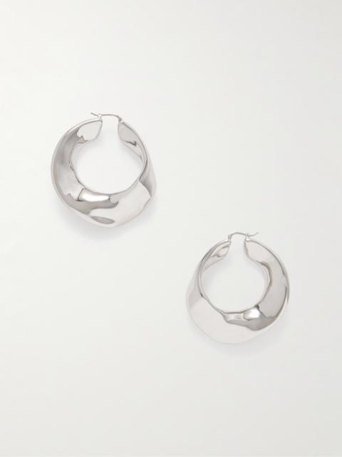 Jil Sander Silver-tone Hoop Earrings