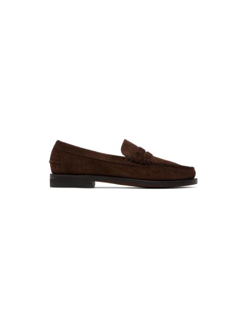 SEBAGO Brown Classic Dan Rough Out Loafers