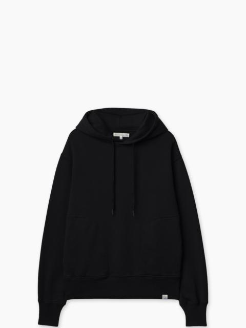 Merz b. Schwanen MERZ B. SCHWANEN HOODIE01 AUTHENTIC FLEECE CLASSIC FIT HOODIE DEEP BLACK