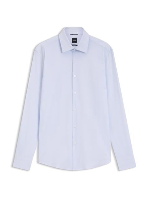 BOSS SLIM-FIT SHIRT IN PRINTED PERFORMANCE STRETCH FABRIC