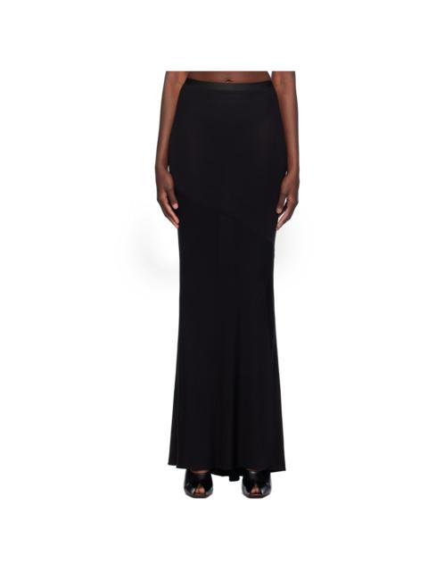 ATLEIN Black Bias-Cut Maxi Skirt