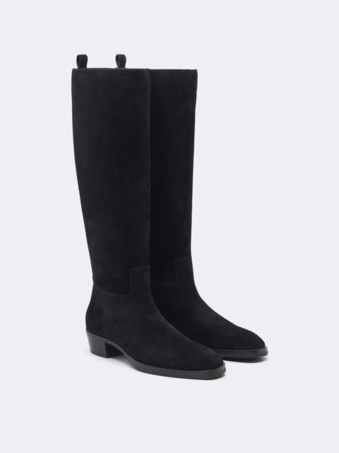 JIMMY CHOO Mave suede knee-high boots
