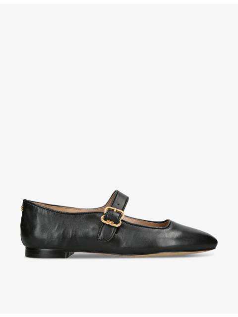 Sam Edelman Michaela square-toe leather ballet flats