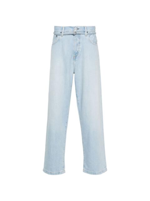 1991 belted straight-leg jeans