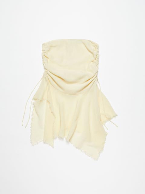Draped asymmetric skirt - Warm white