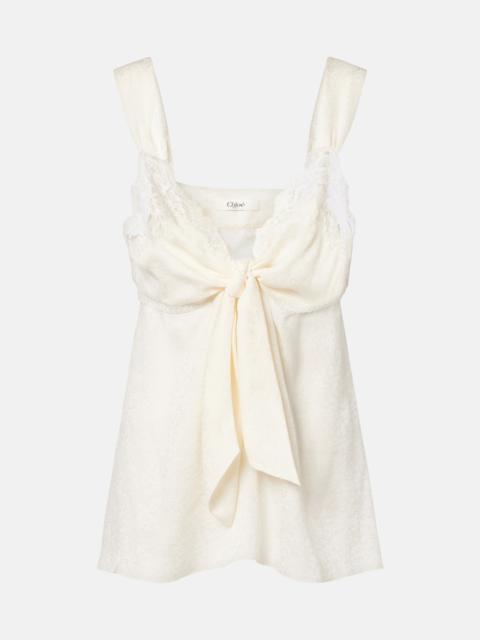 Chloé Ruffled silk georgette blouse