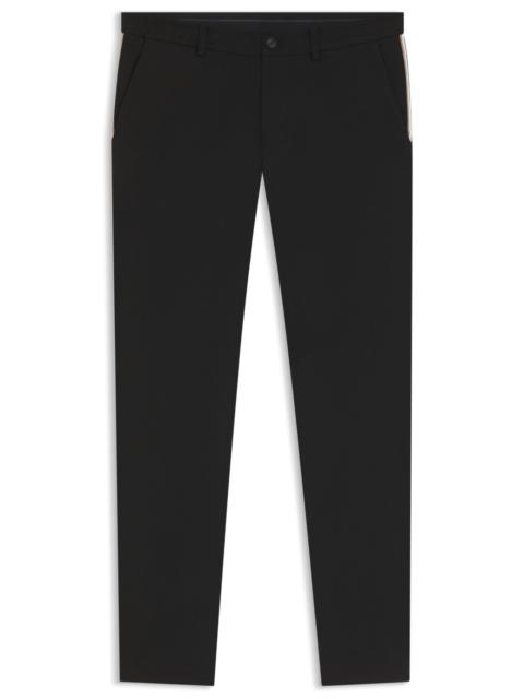 BOSS REGULAR-FIT PANTS IN WATER-REPELLENT STRETCH FABRIC