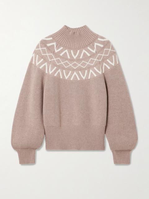 VARLEY Marcie Fair Isle Knitted Sweater